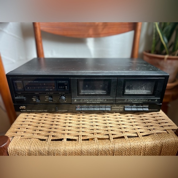 Vintage JVC TD-W106 Stereo Double Cassette Deck Dual Tape Player Recorder Audio - Picture 7 of 8